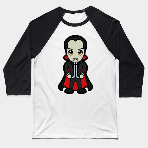 Count Dracula Tooniefied Baseball T-Shirt by Tooniefied